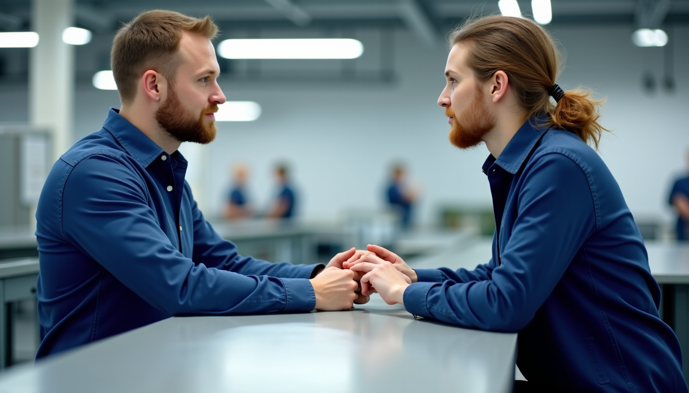 Rencontre entre un technicien et un client lors d’une visite technique à Bouzy-la-Forêt
