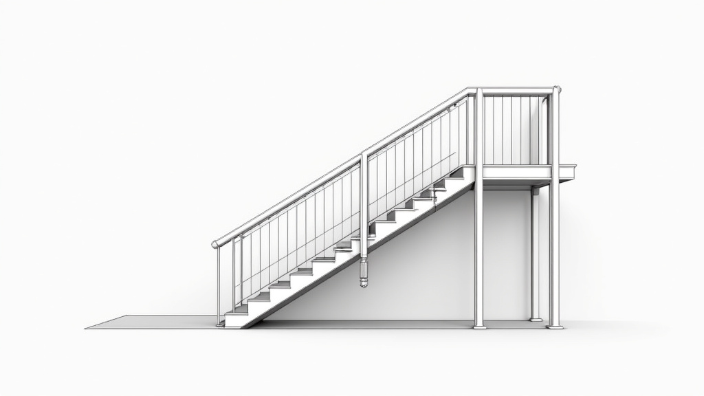 Schéma technique détaillé du fonctionnement d’un monte-escalier électrique avec rail, siège et système de commande