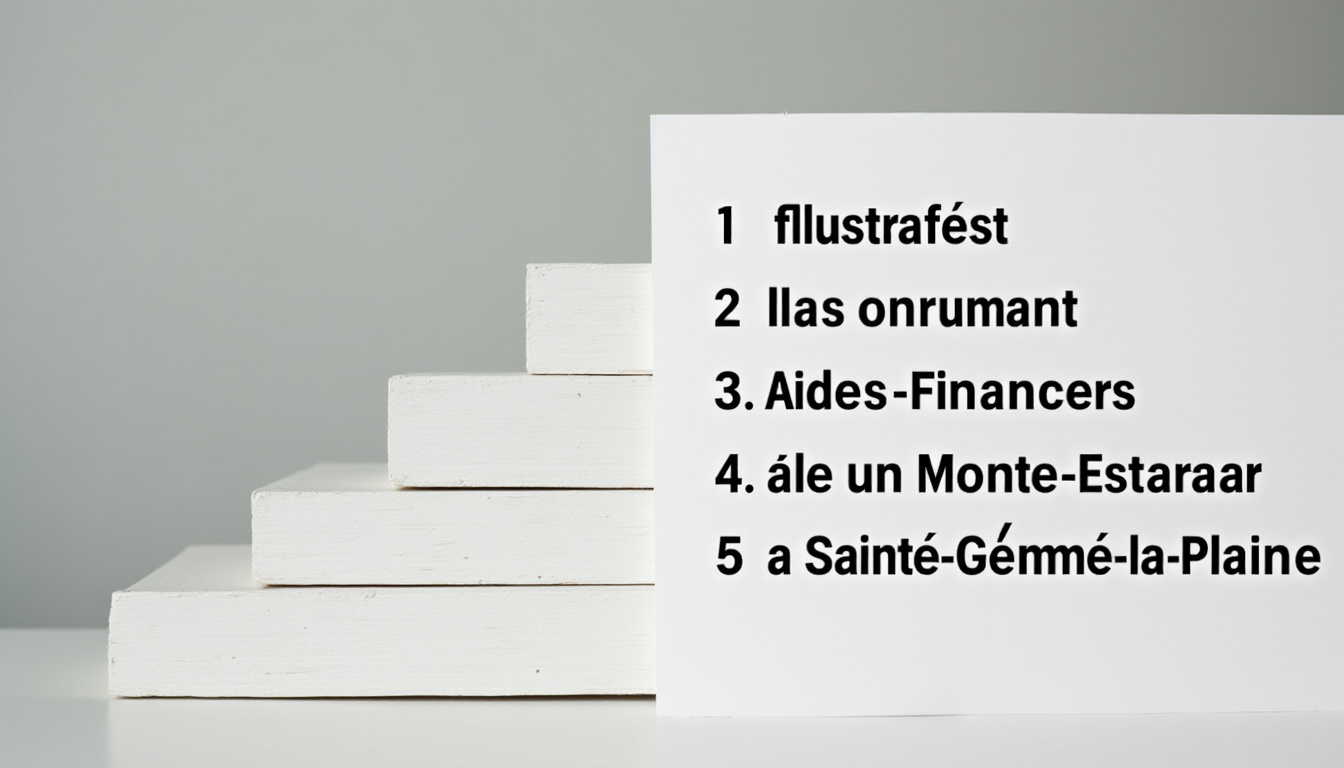 Tableau illustrant les aides financières pour un monte-escalier à Sainte-Gemme-la-Plaine