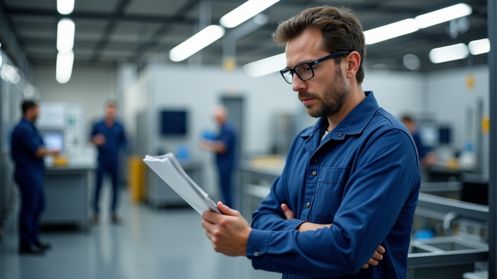Technicien discutant avec un client lors d’une visite technique à Seignelay