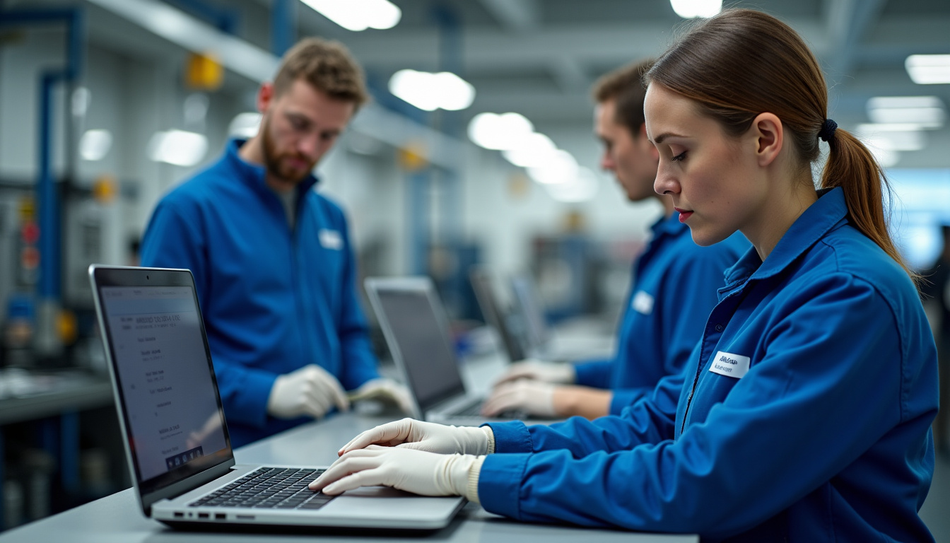 Technicien effectuant la maintenance d