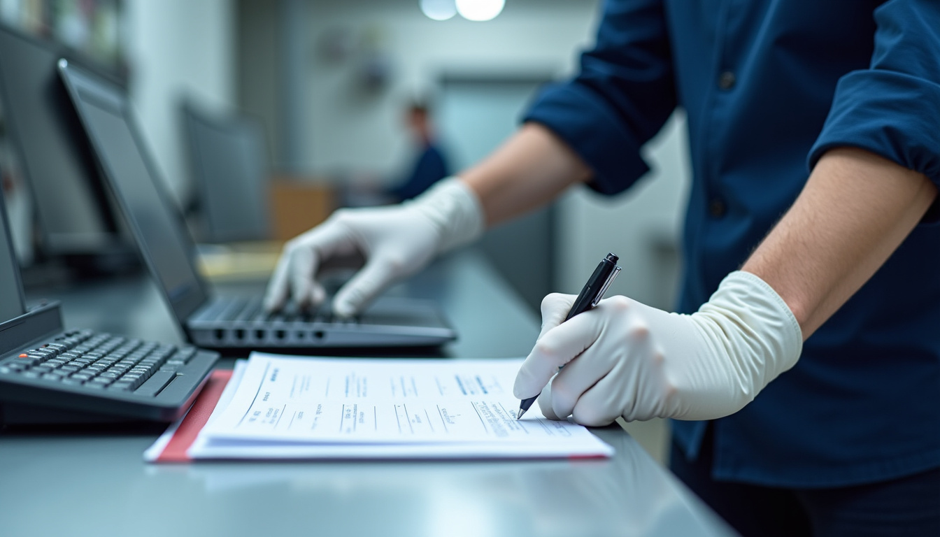 Technicien effectuant la maintenance d