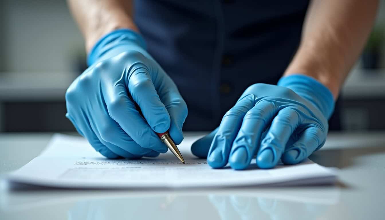 Technicien effectuant la maintenance d