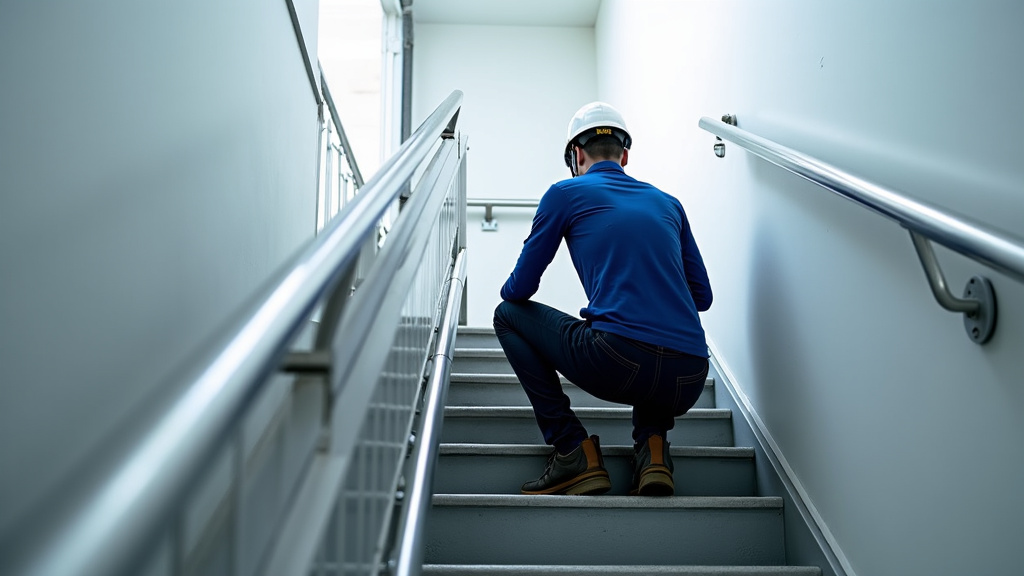 Technicien effectuant une maintenance préventive sur un monte-escalier à Thiais