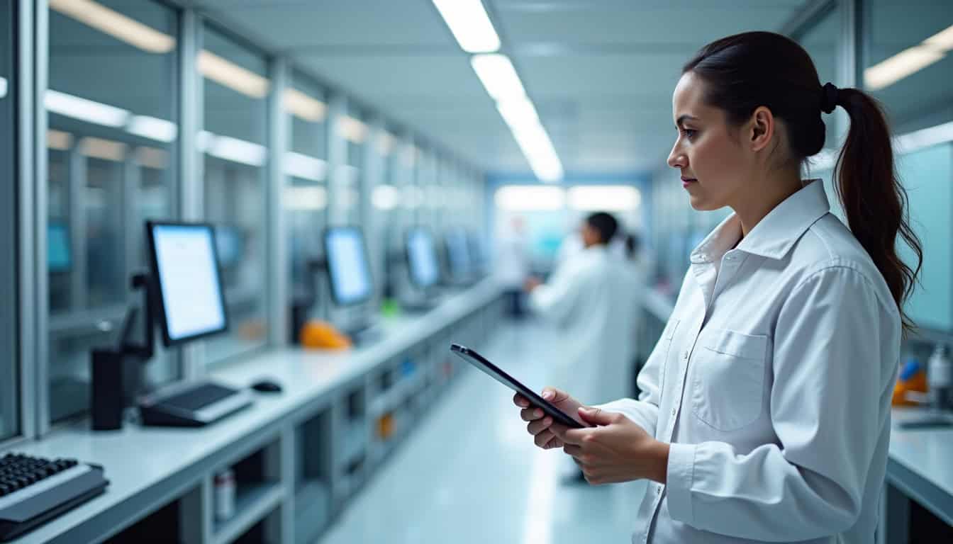 Technicien effectuant une visite technique pour l