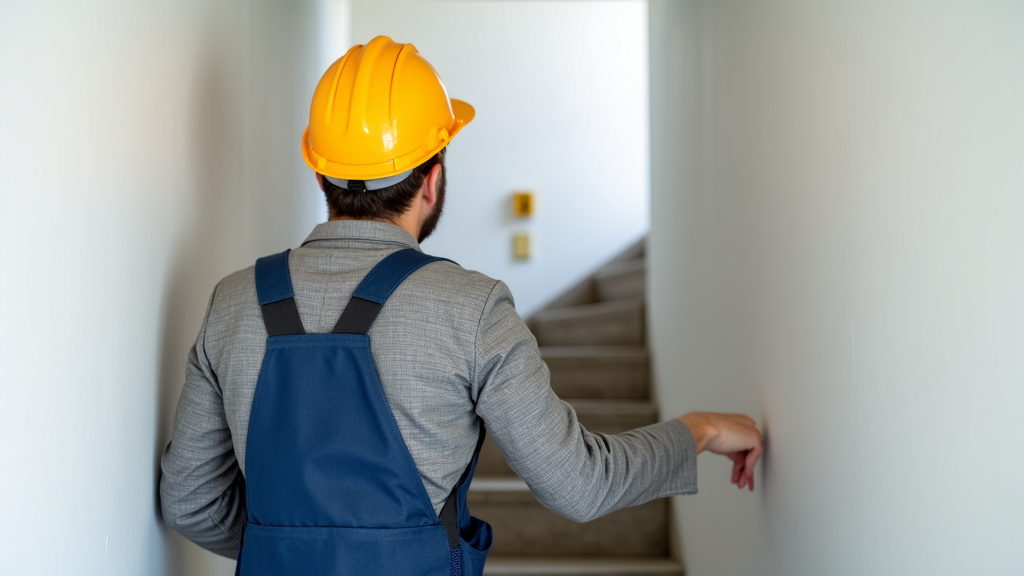 Technicien en déplacement à Roncourt pour l’installation d’un monte-escalier