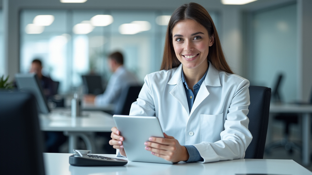 Technicien en train d