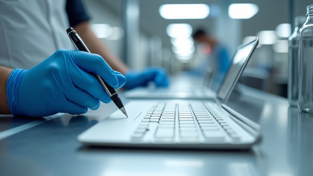 Technicien en train d