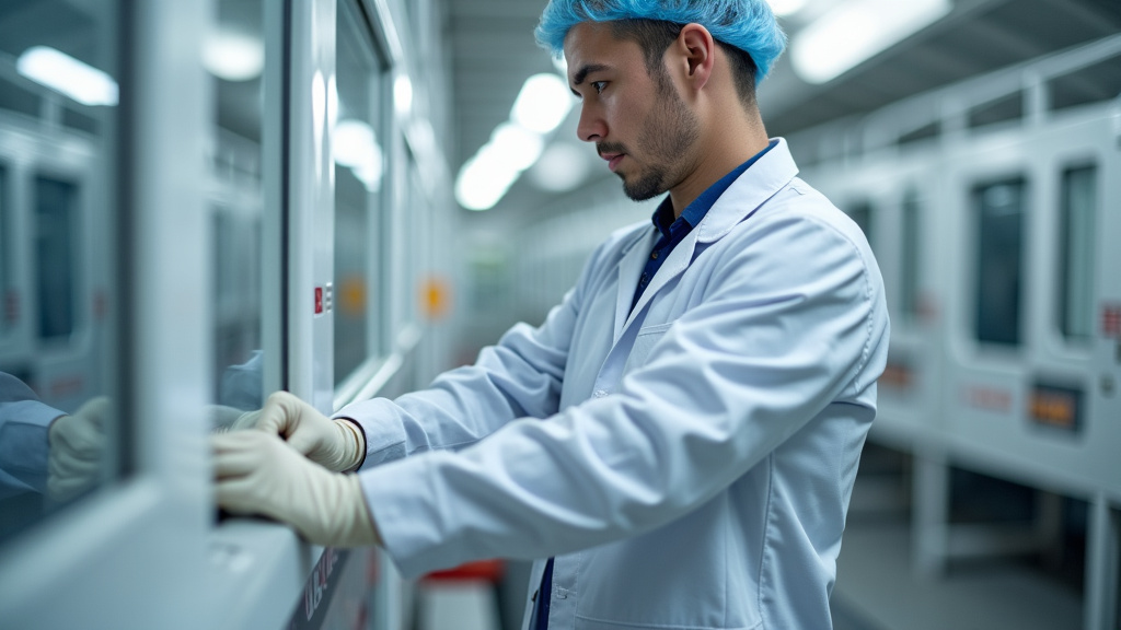 Technicien en train d