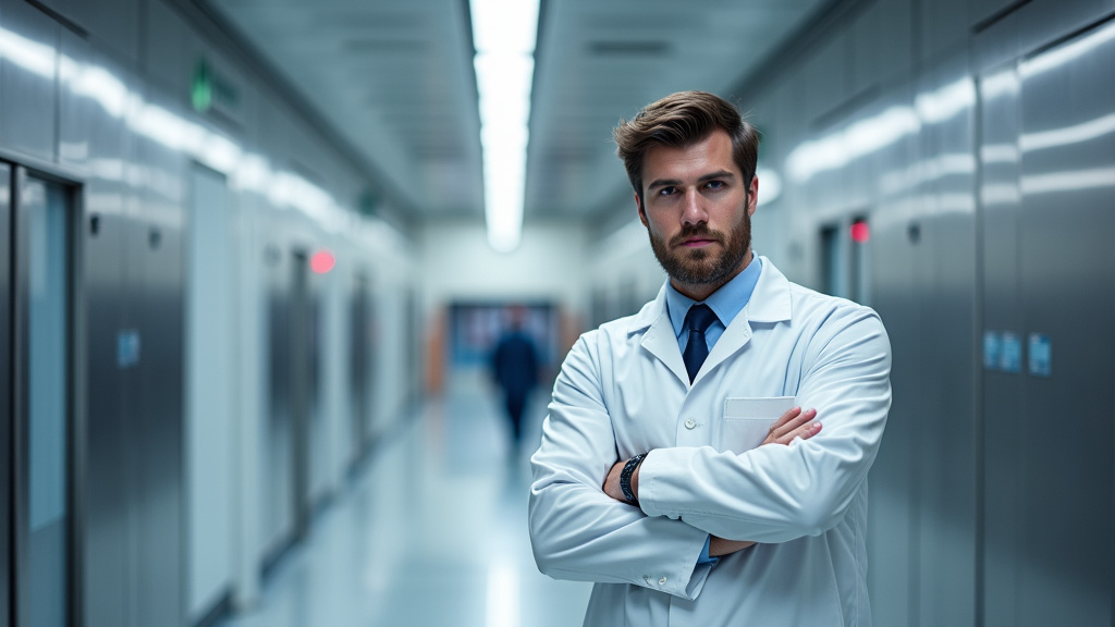 Technicien en train d