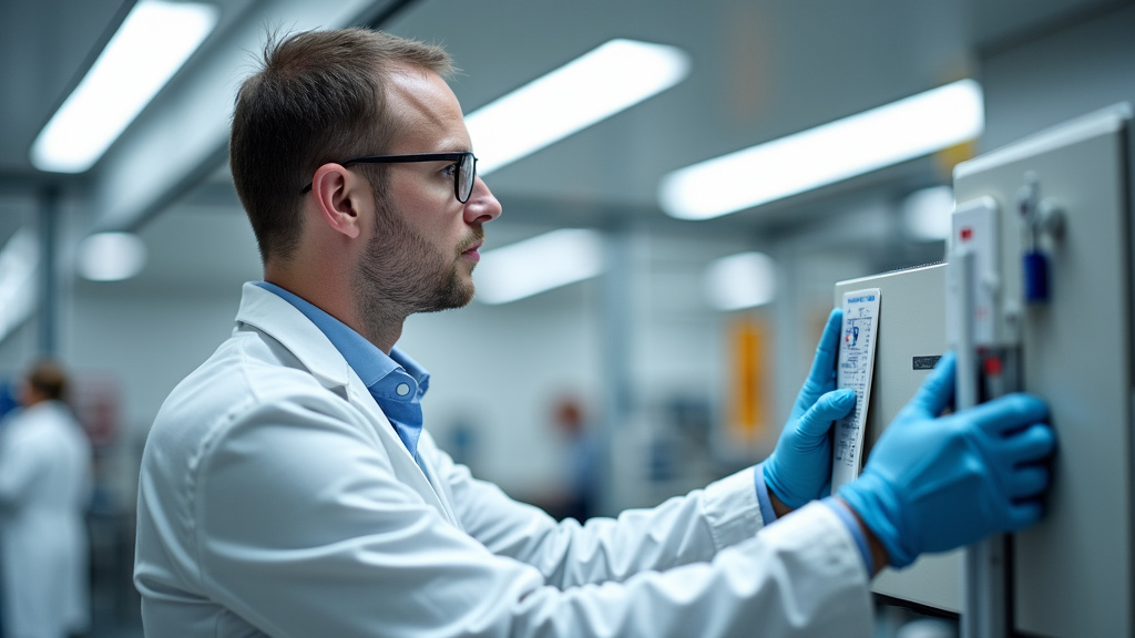 Technicien en train d