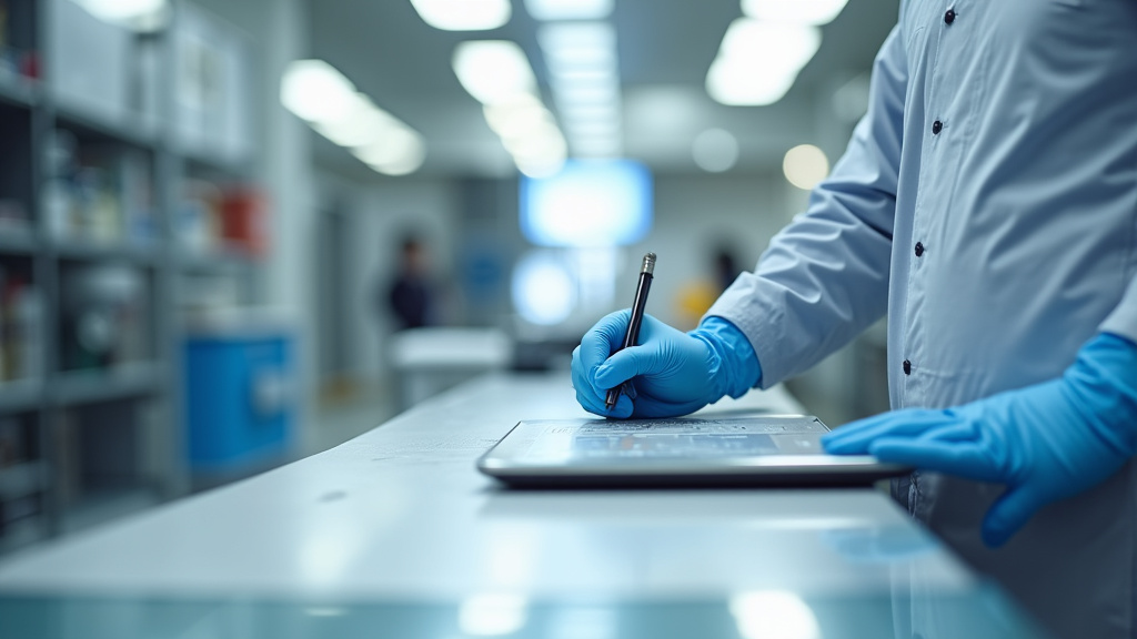 Technicien en train d