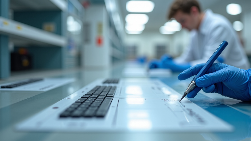 Technicien en train d