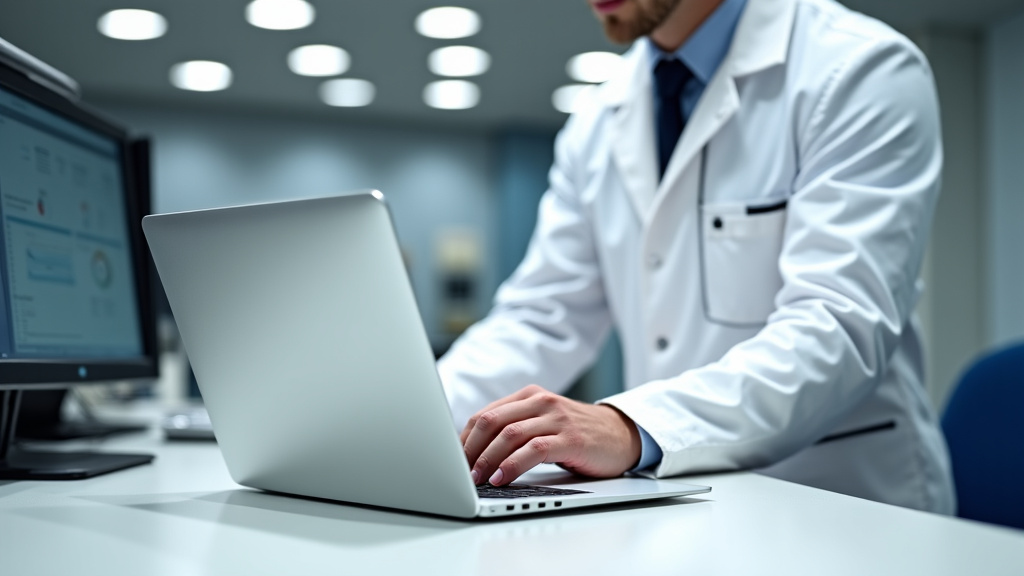 Technicien en train d