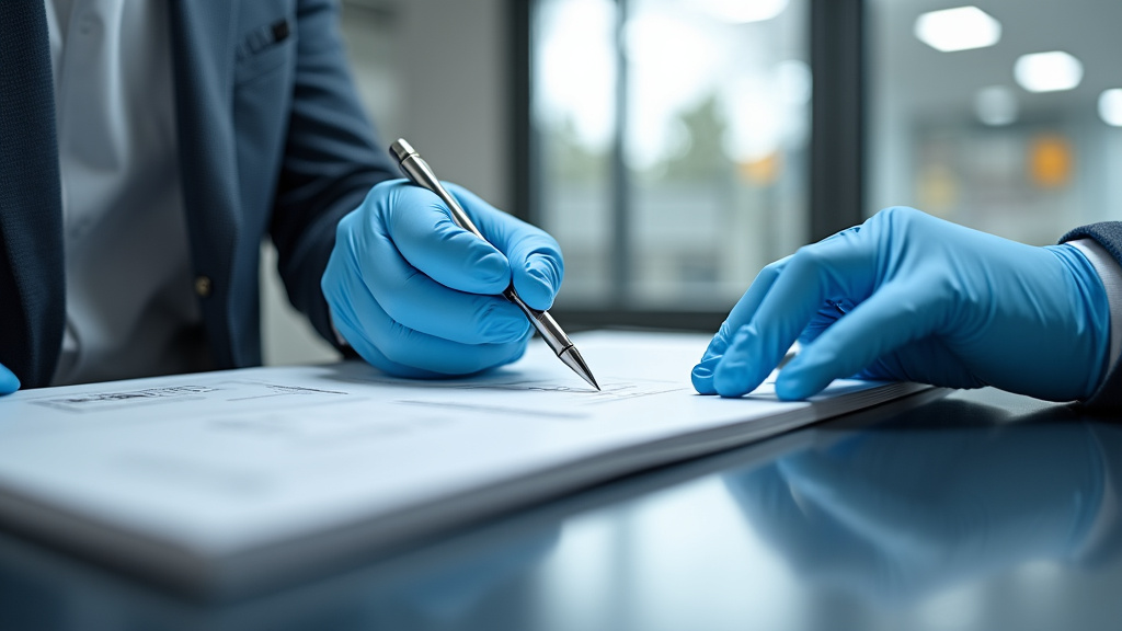 Technicien en train d