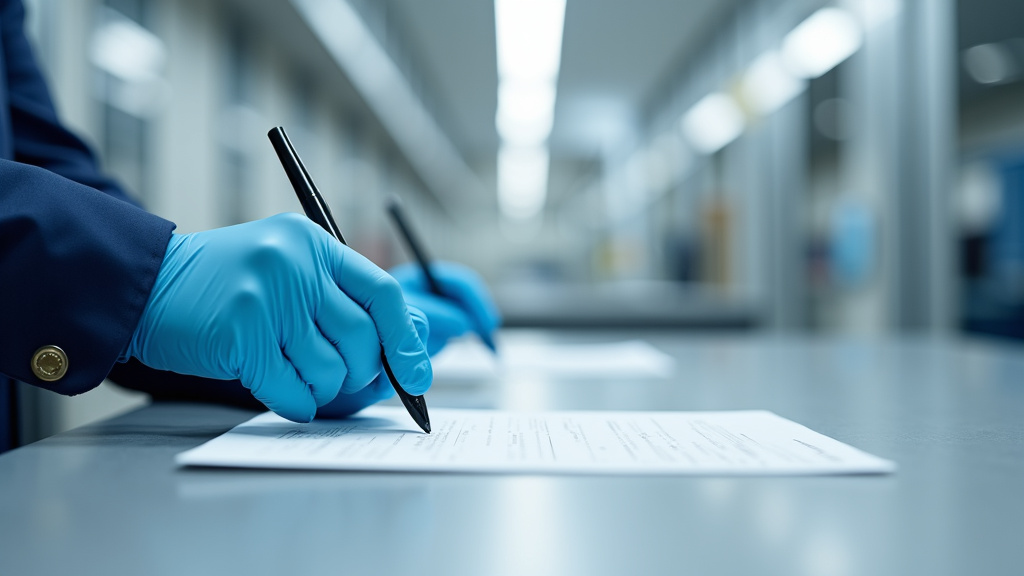 Technicien en train d