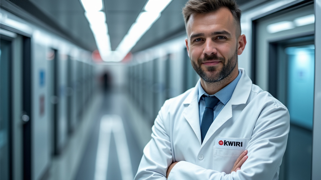 Technicien en train d