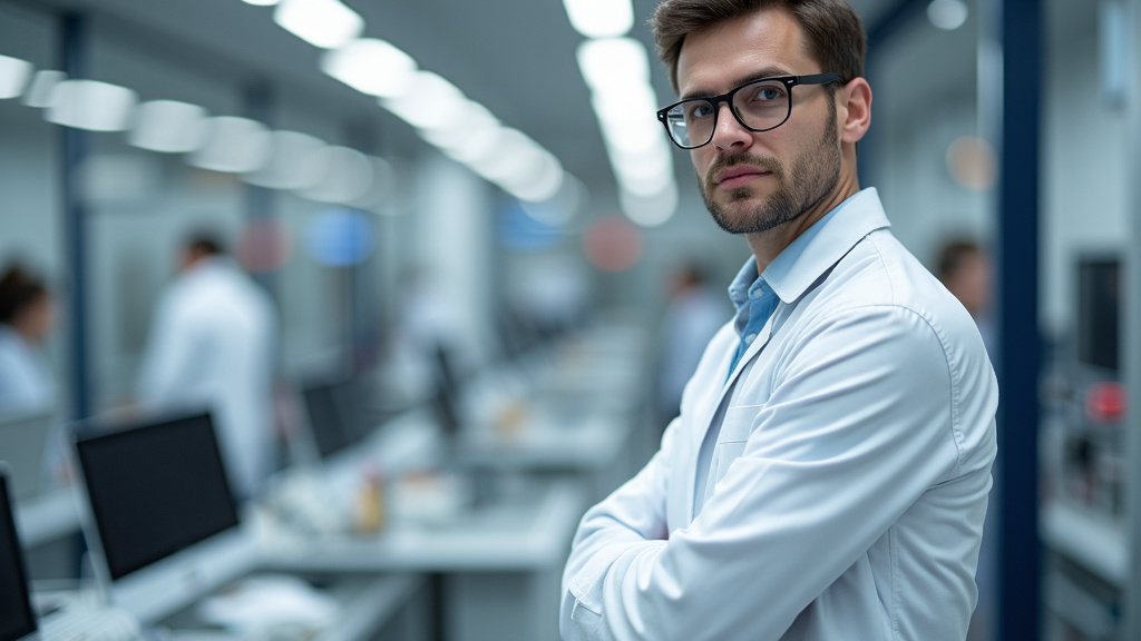 Technicien en train d