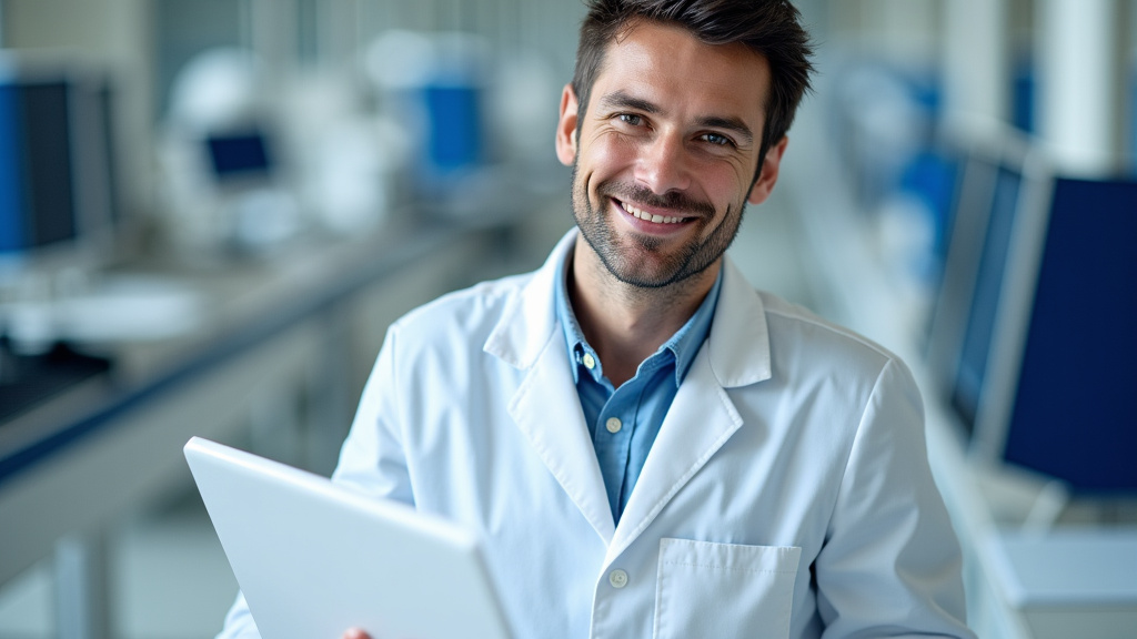 Technicien en train d