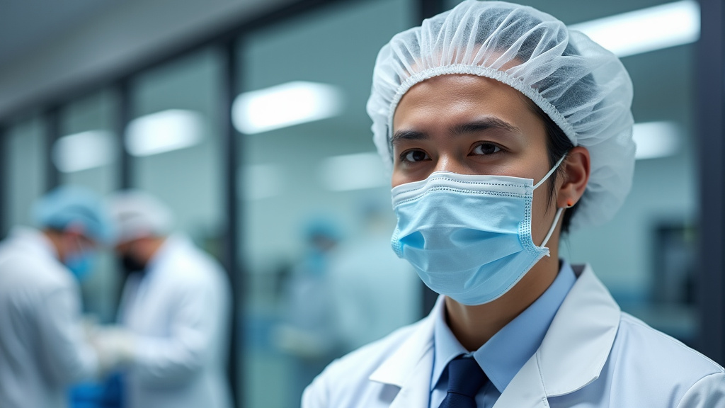 Technicien en train d