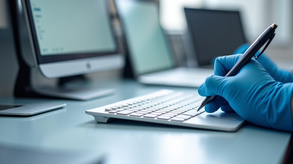 Technicien en train d