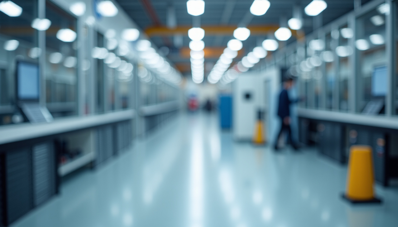 Technicien en train d