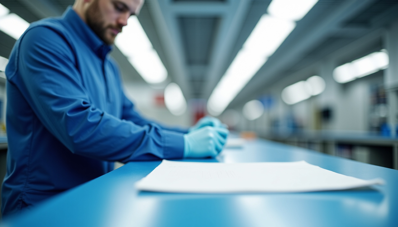 Technicien en train d