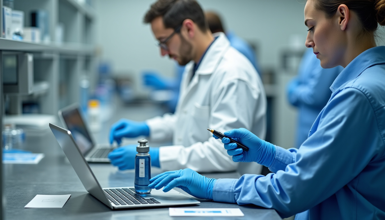 Technicien en train d