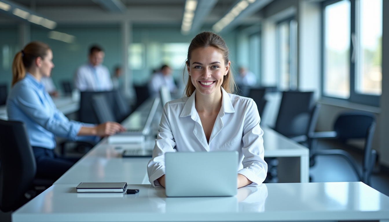 Technicien en train d