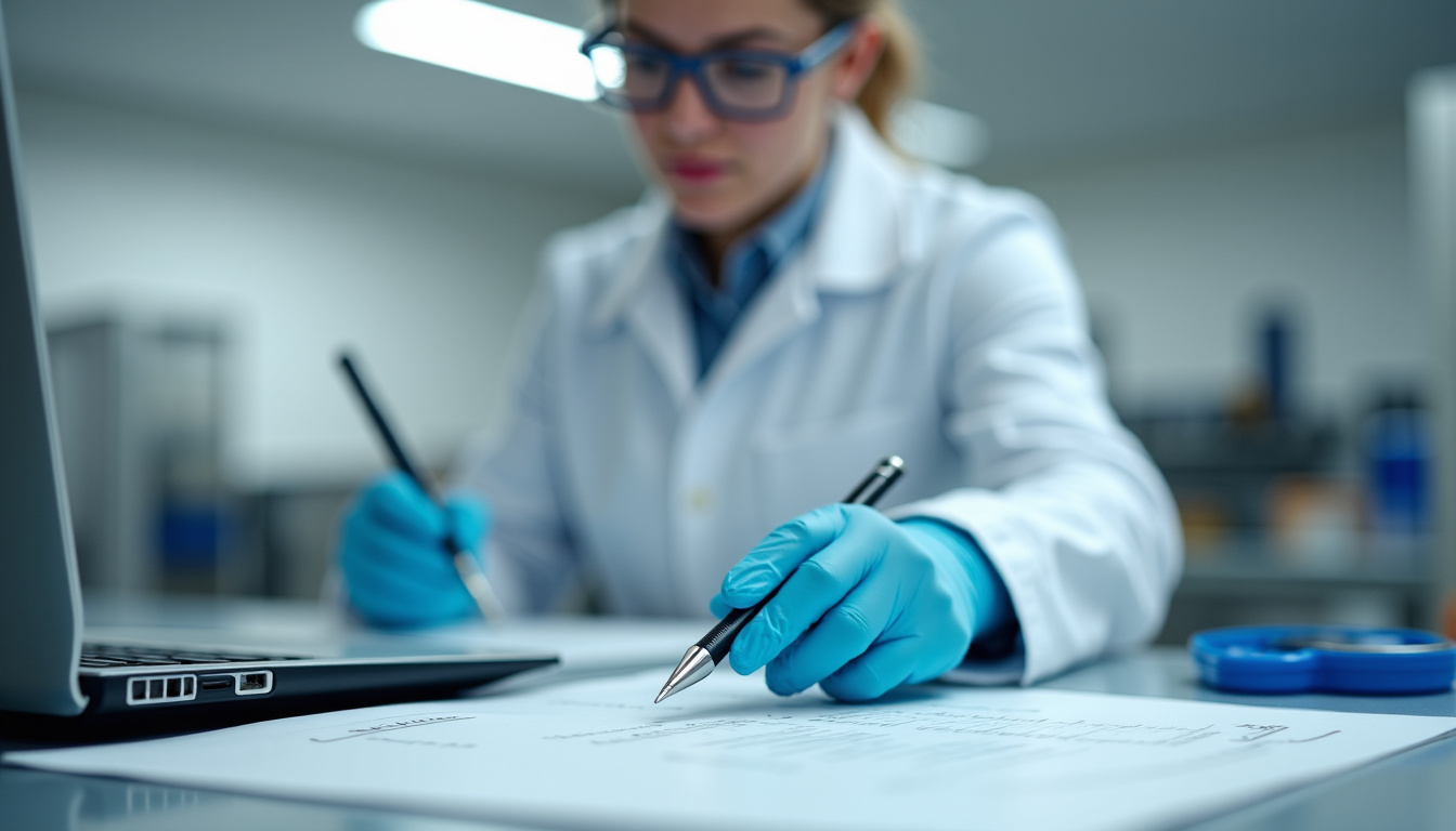 Technicien en train d