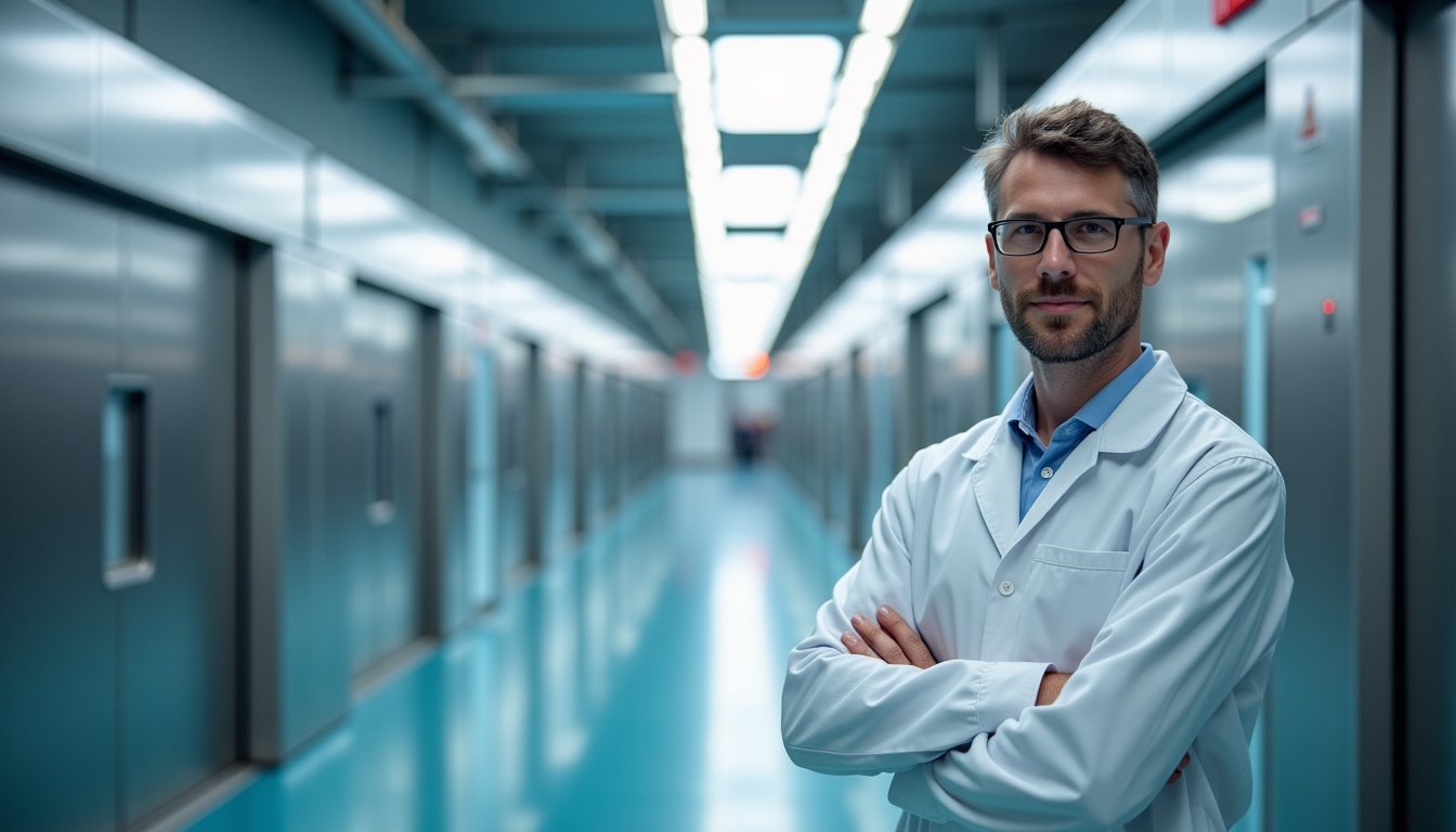 Technicien en train d