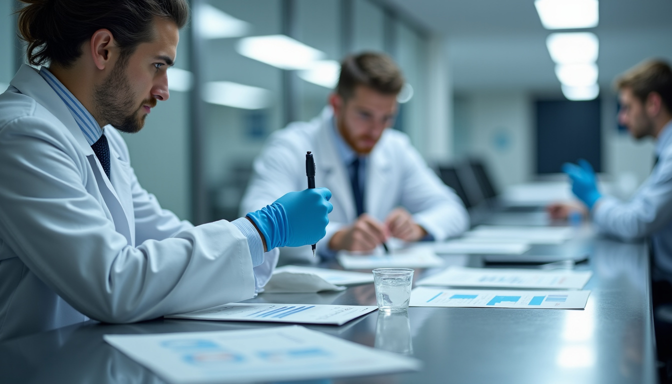 Technicien en train d