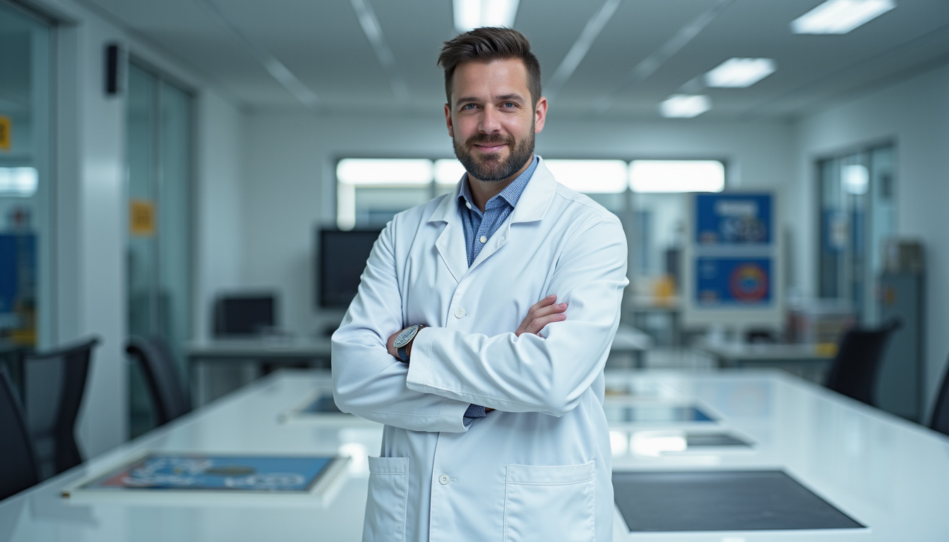 Technicien en train d