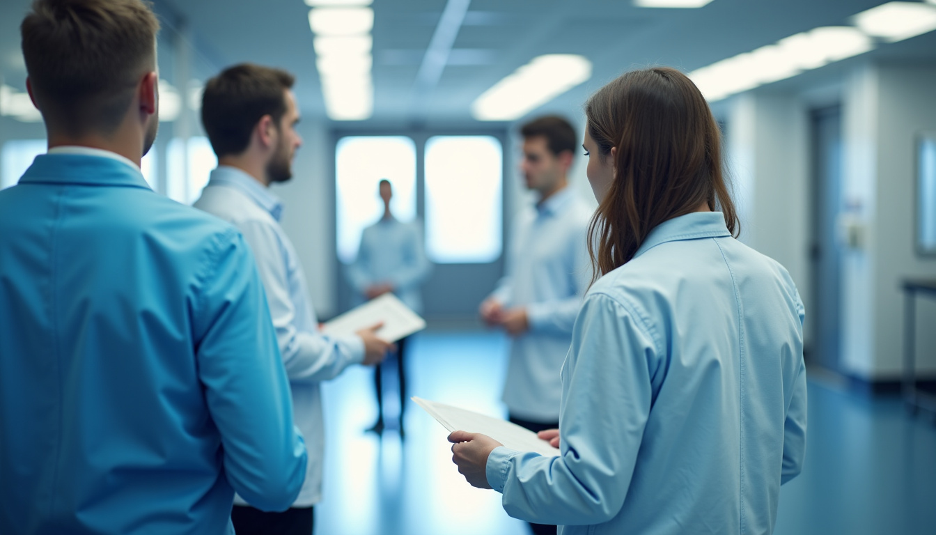 Technicien en train d