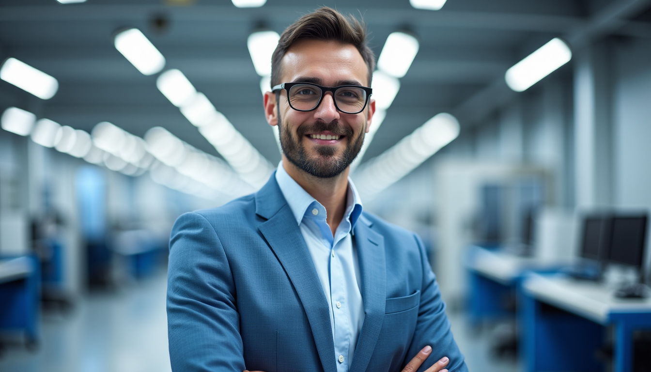 Technicien en train d