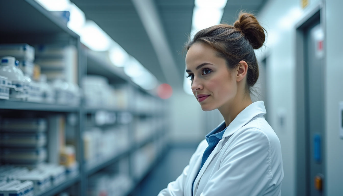 Technicien en train d