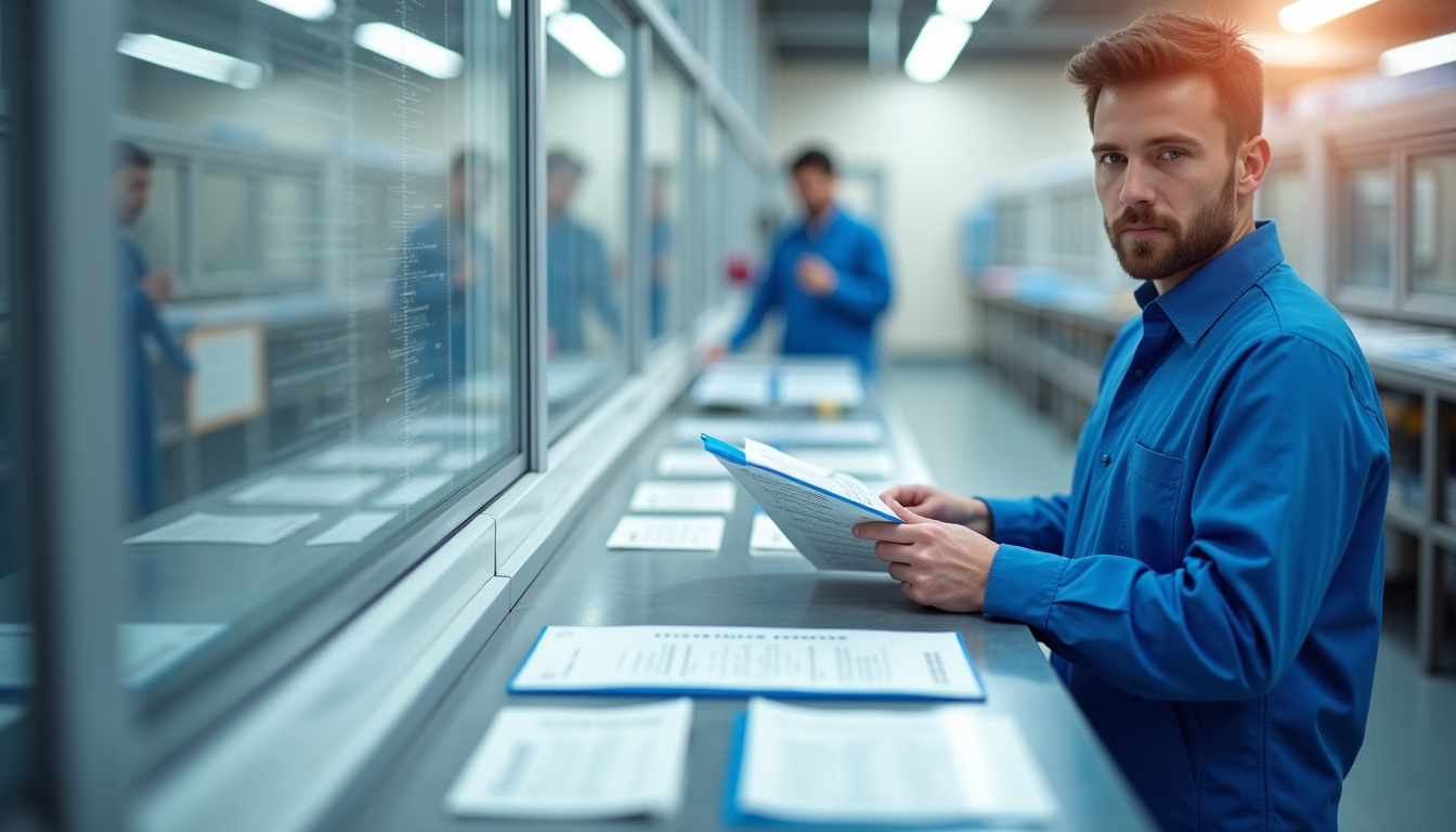 Technicien en train d