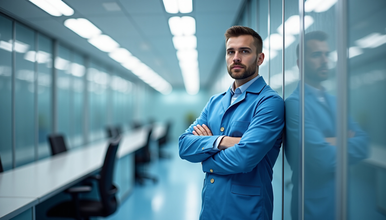 Technicien en train d