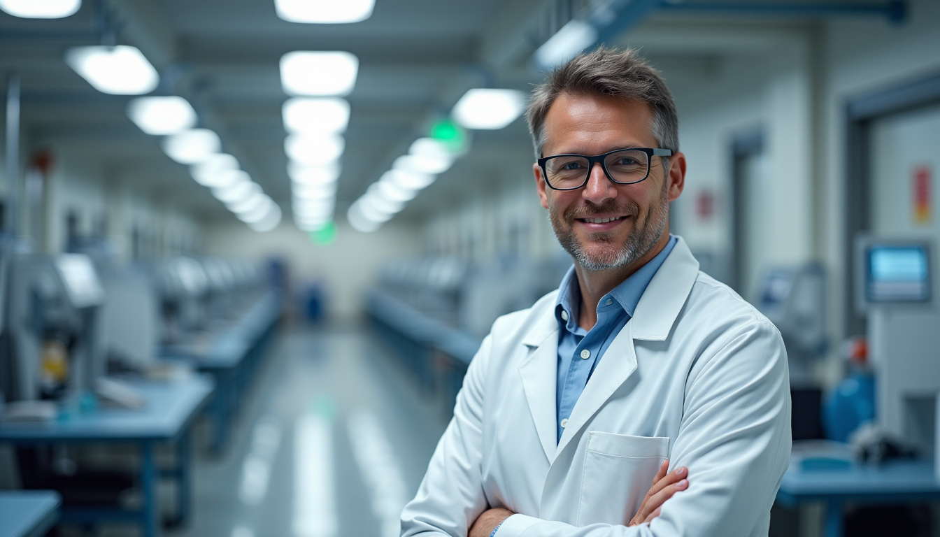 Technicien en train d