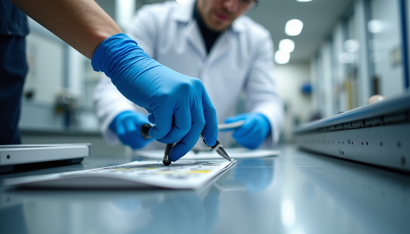 Technicien en train d