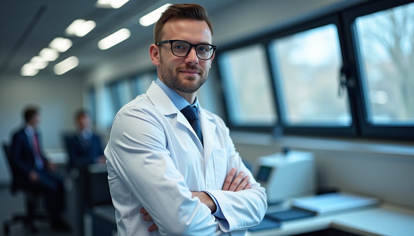 Technicien en train d