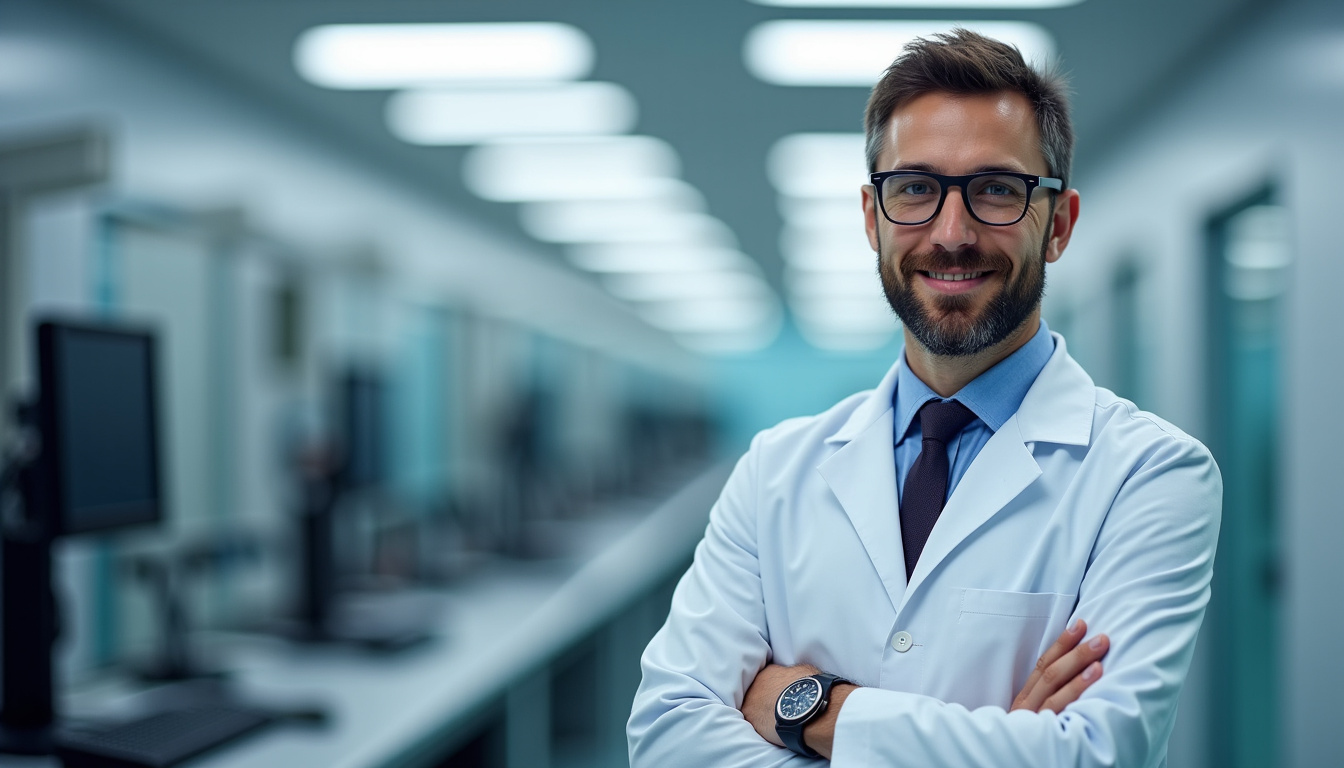 Technicien en train d