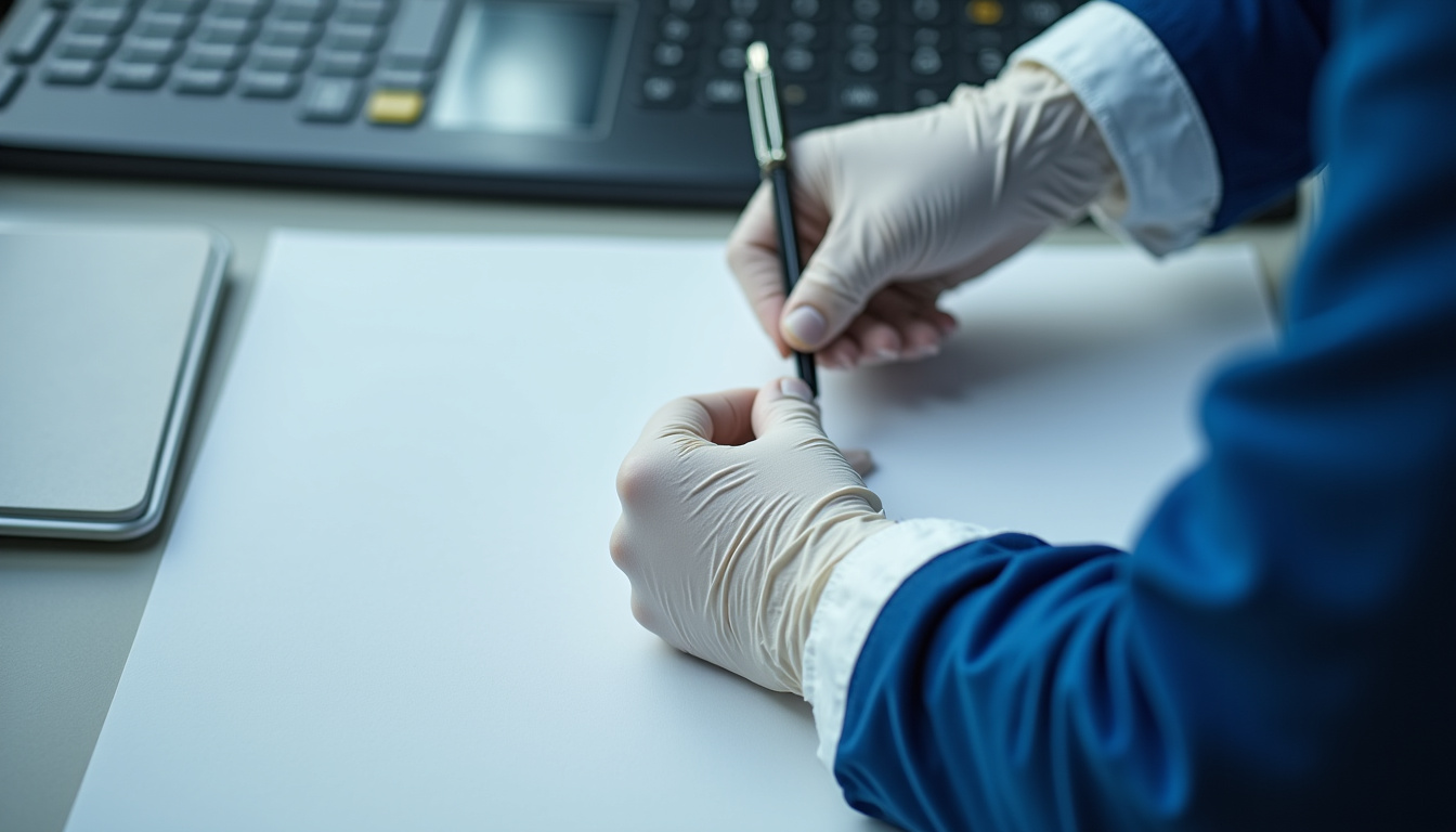 Technicien en train d