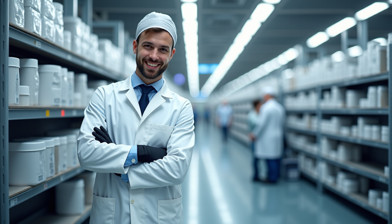 Technicien en train d