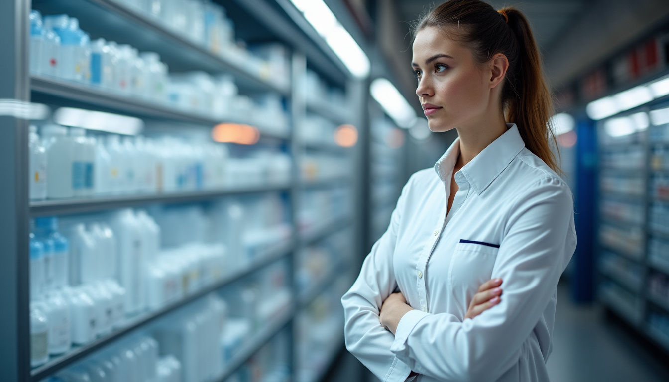 Technicien en train d