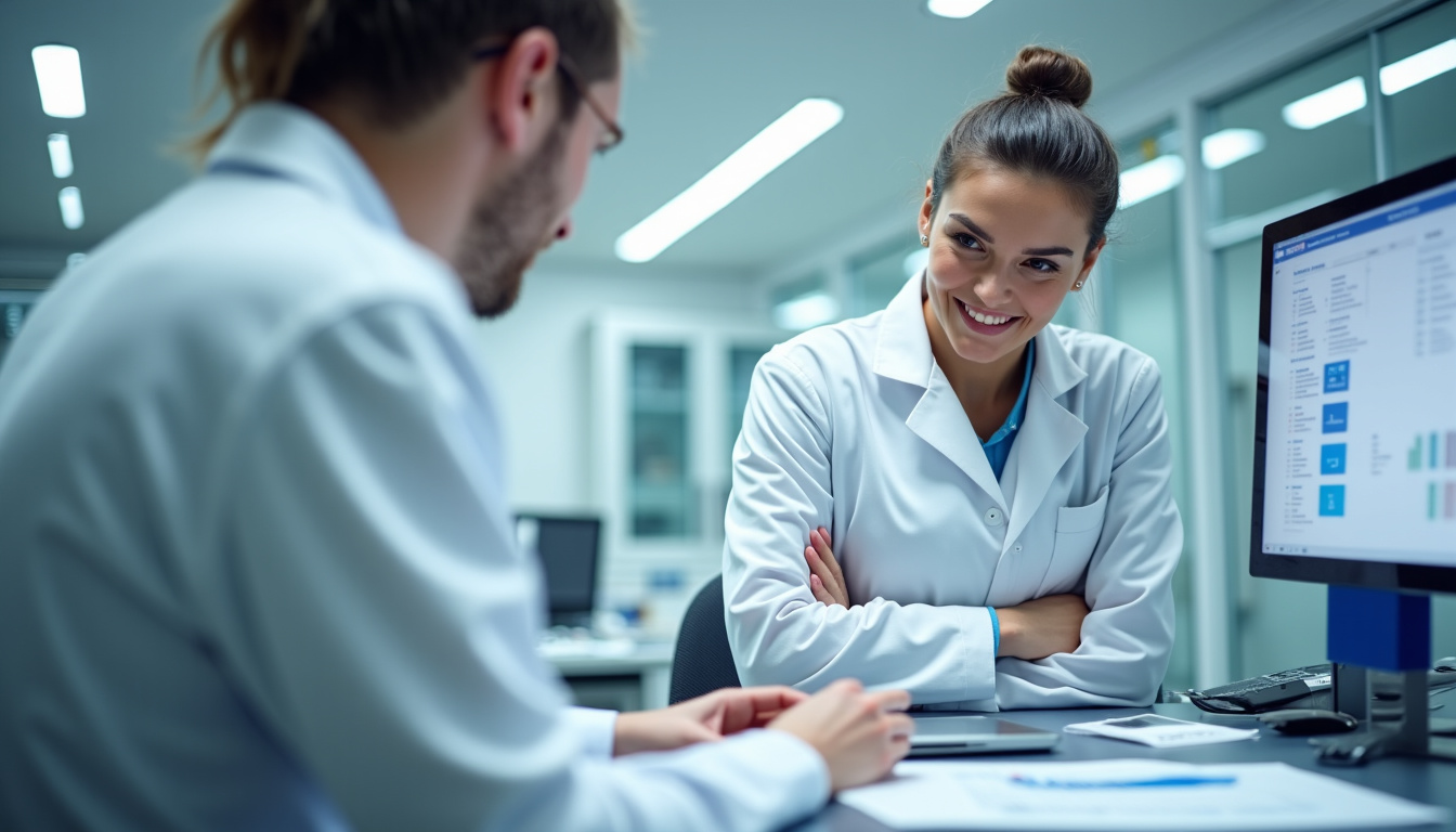 Technicien en train d