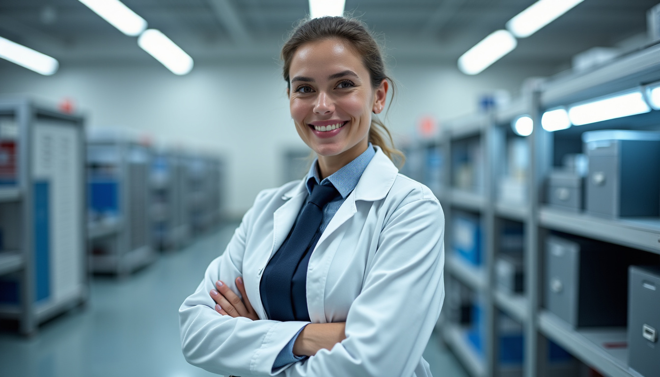 Technicien en train d