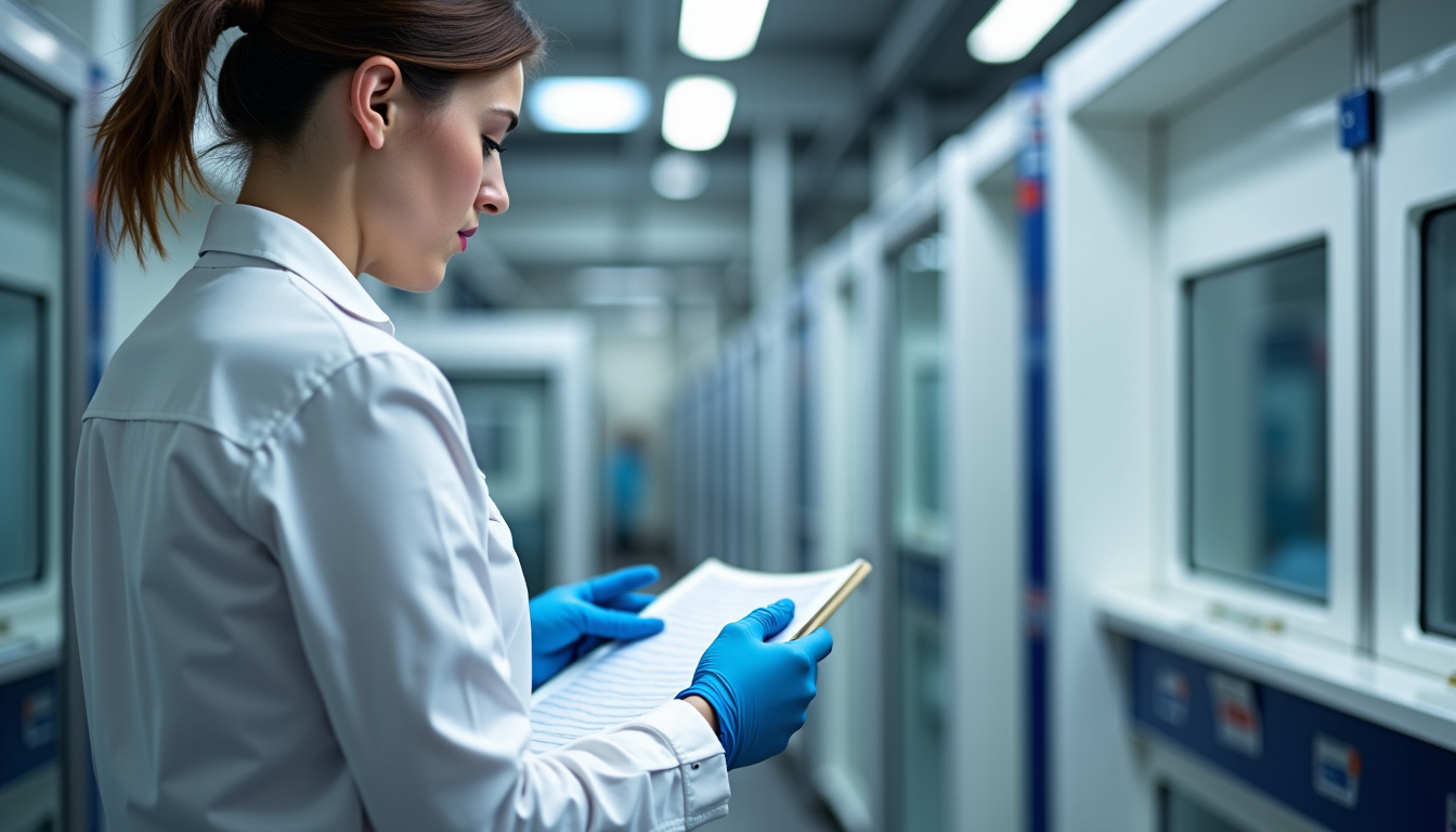 Technicien en train d