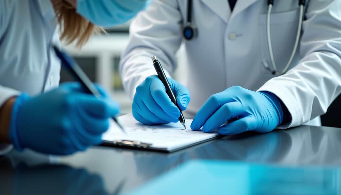 Technicien en train d