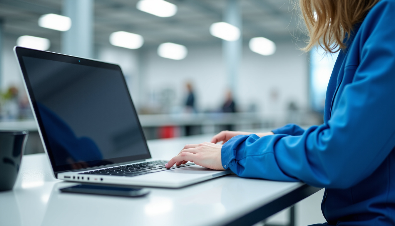 Technicien en train d